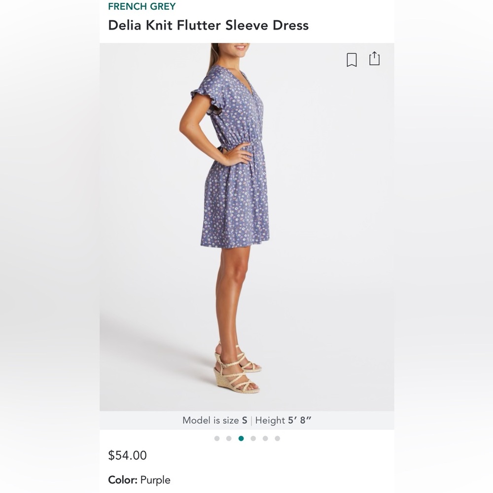 Stitch Fix Delia knit flutter sleeve dress